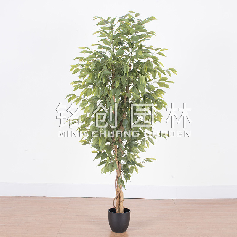 Plantas verdes artificiales, árboles de banyan artificiales en maceta al por mayor, mini árboles de banyan artificiales para decoración, árboles de banyan artificiales, paisaje de plantas artificiales
