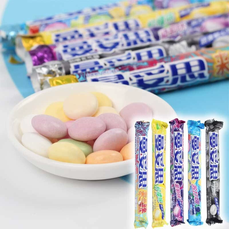 曼妥思 Chewy inflatable sugar crispy soft heart beads mint 37g*15 pieces of cola bubble gum mix and match flavor