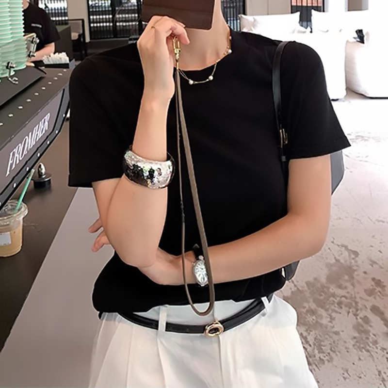 F9162 1630K ÁO SƠ MI NỮ HANTDC ÁO LEN NGẮN TAY MÙA HÈ THỜI TRANG NỮ VẢI BÔNG G05 SẢN PHẨM MỚI