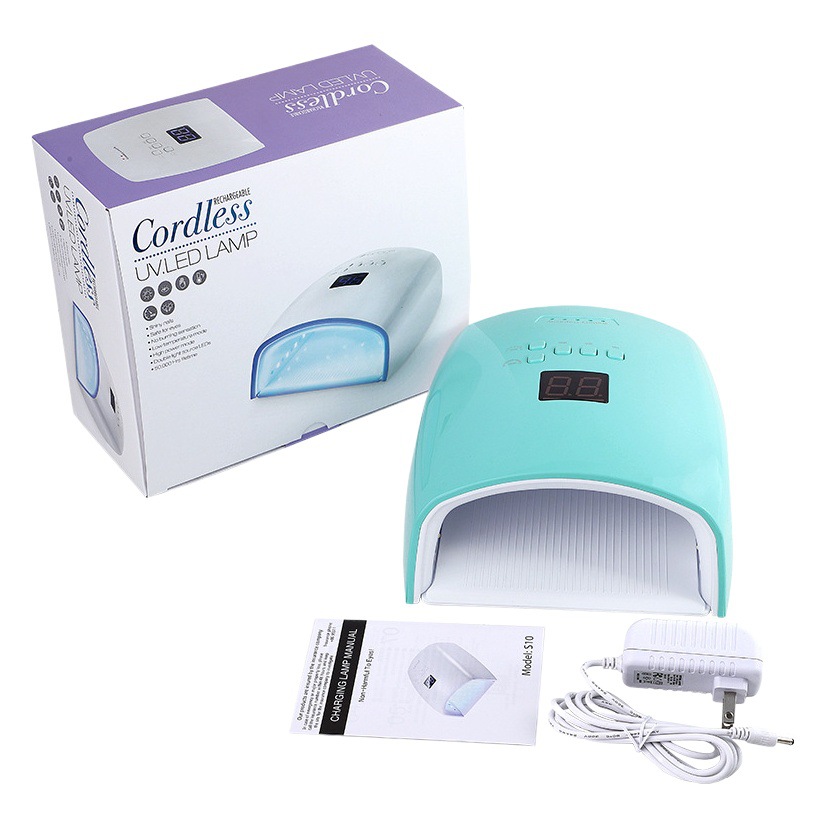 Lámpara de uñas de carga inalámbrica lámpara de fototerapia 66W de alta potencia máquina de belleza de uñas lámpara de fototerapia lámpara de secado de uñas