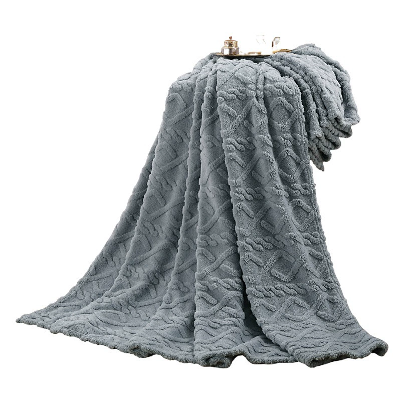 Однослойный башенный бархат сплошные одеяла для домашнего использования минималистичный офис одеяло для сна одеяло для кондиционирования одеяло одеяло оптом оптом