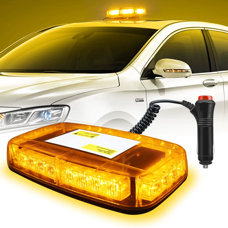 24LED Автомобильная вспышка лампа грузовик Магнитный потолочный предупреждающий фонарь сигнал опасности предупреждающий Мощный Автомобильный маркировочный фонарь