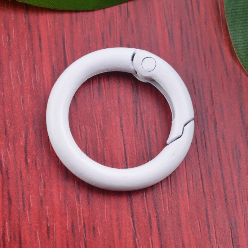 人形ブラインドボックス diy ジュエリーアクセサリーカラーペイント 33 ミリメートルスプリングコイルキーホルダーリングバッグペンダント小さなラウンドバックル|undefined