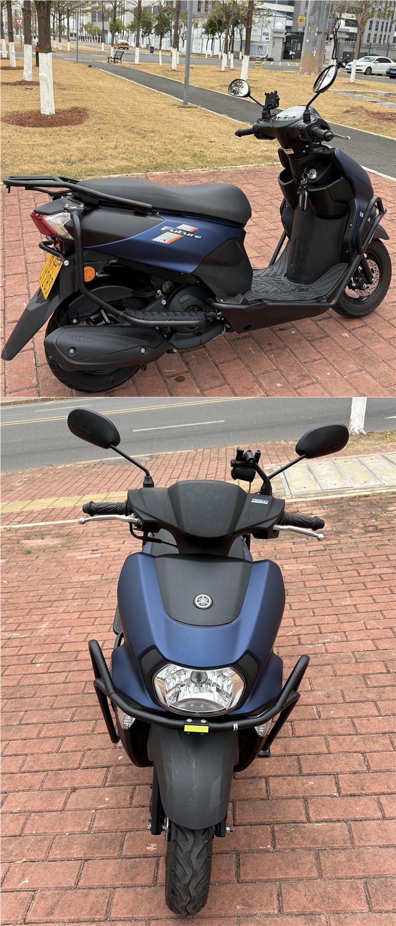 Suitable for Yamaha Xuying 125 Bumper Front Bumper Jym125T-3 Motorcycle Anti-Fall Bar Large Pedal Modification