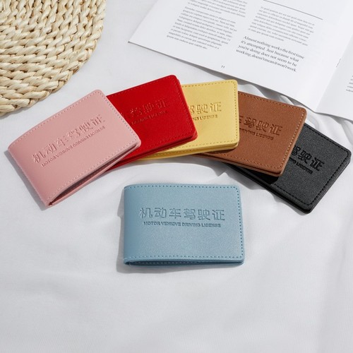 Motorcycle Driving License Cover Car License Card Driving Permit Case Cartoon Sticker Style LOGO Men and Women Identity Card Holder