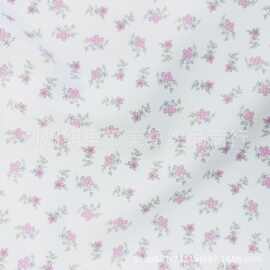 50D棉感数码印花布 热转移印破卡女装童装羽绒服面料碎花防晒布料