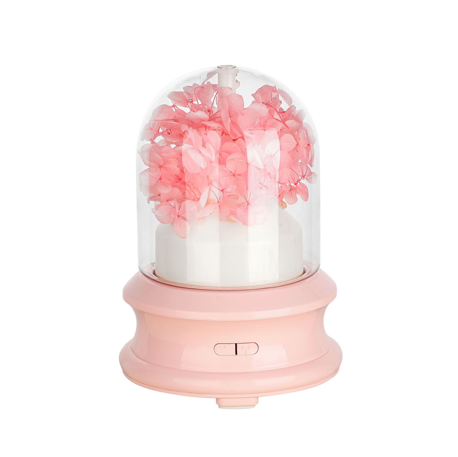 Difusor de Aromas USB 2025 para el Hogar, Difusor de Flores Eternas DIY, Humidificador con Luz Nocturna de Colores