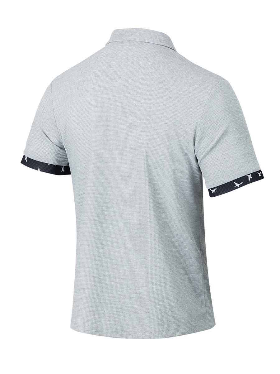 Amerikanisches Herren Strickhemd Mit Kragen Und Druckmuster_voghion.com