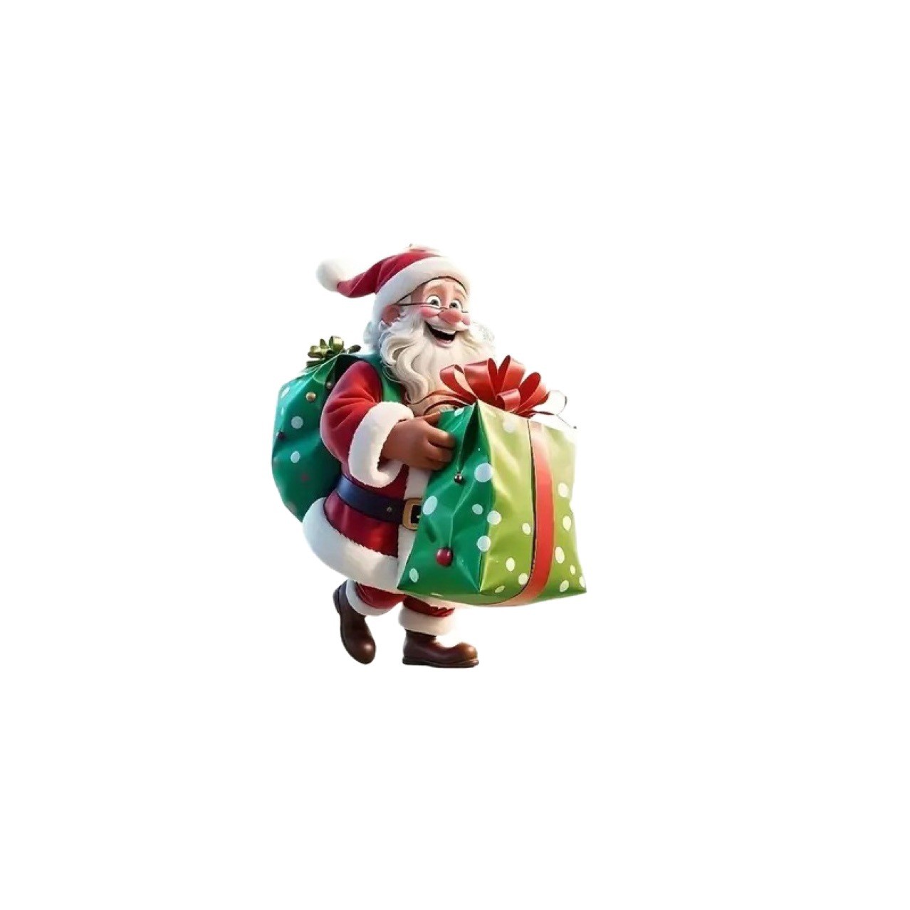 Nuevo acrílico plano Santa Navidad Navidad decoración del árbol de Navidad colgante de espejo retrovisor