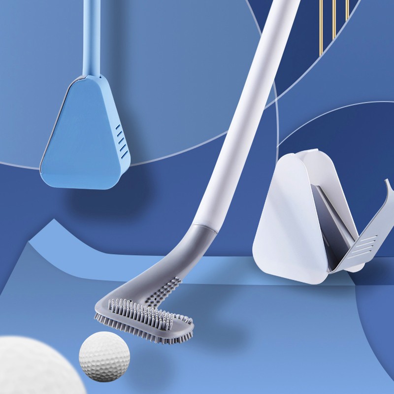 Buy quality Golf Silicone Brush Head Toilet Brush Home No Dead Angle