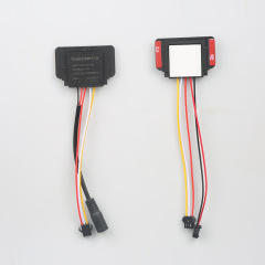 DC12Vミラーシングルボタンタッチスイッチ化粧ミラーLED単色三色無極調光スマートミラースイッチ