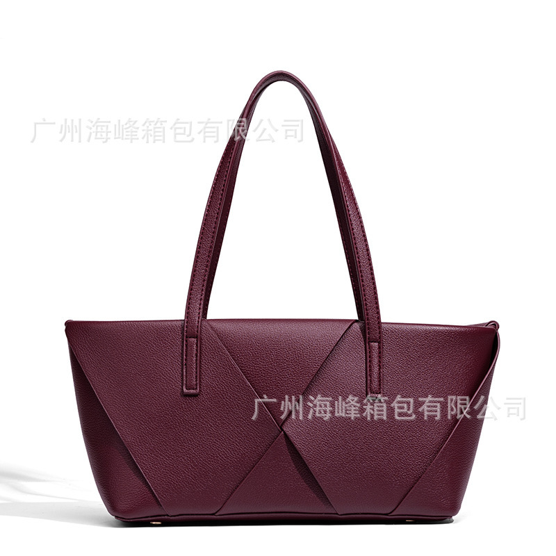 2025 秋季 新品 女包 时尚百搭交织细节装饰大容量拉链手提单肩包|undefined