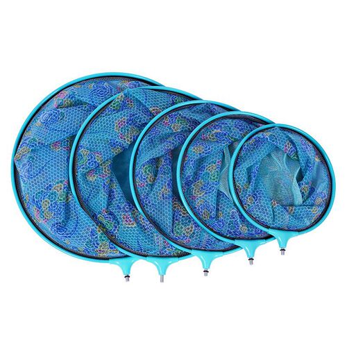 Aluminum alloy small eye black hole competitive dip net head imitation carbon fiber dip net bag removable mesh fish net bag