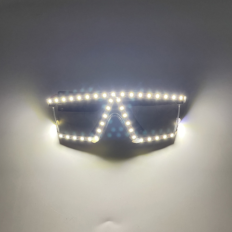 Equipo de salto discoteca LED luminoso gafas de protección ocular bar KTV divertido ambiente accesorios puesto en el mercado nocturno juguetes para niños