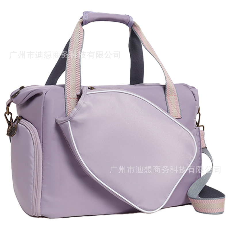 Bolsa de pelota Peak 2025 púrpura de alto valor nuevo bolso de bofetada de mensajero de gran capacidad con almacén de zapatos independiente entrenamiento portátil