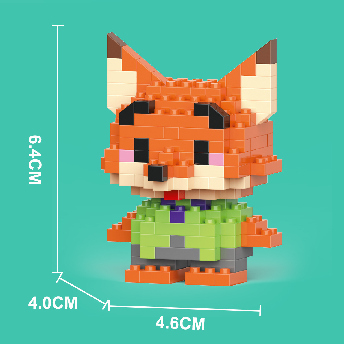 Compatible con LEGO gigante Panda flor azul lindo muñeca de dibujos animados montado bloques construcción juguete para niños puesto caja ciega al por mayor