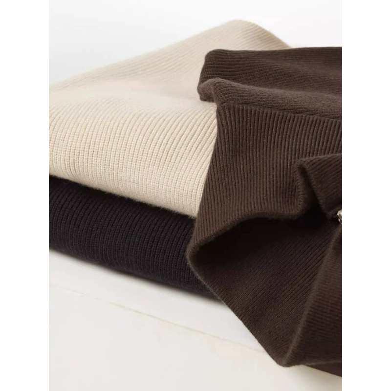 Демисезонный свитер с молнией, куртка, модный сет, Slim fit