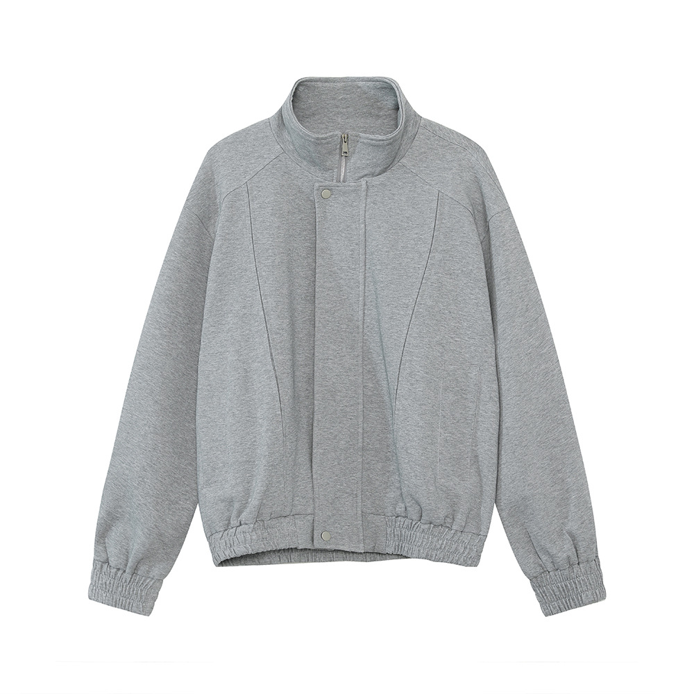 MTLCLOTHES Hombres| Casual coreano corto chaqueta de cuello limpio conjunto de transporte simple diario