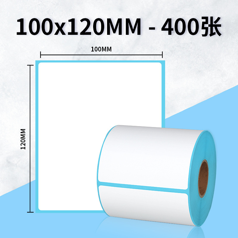 Papel antitérmico de tres adhesivos adhesivos de etiquetas adhesivas Papel de impresión térmica 60*405030100x150 Papel de etiquetas exprés