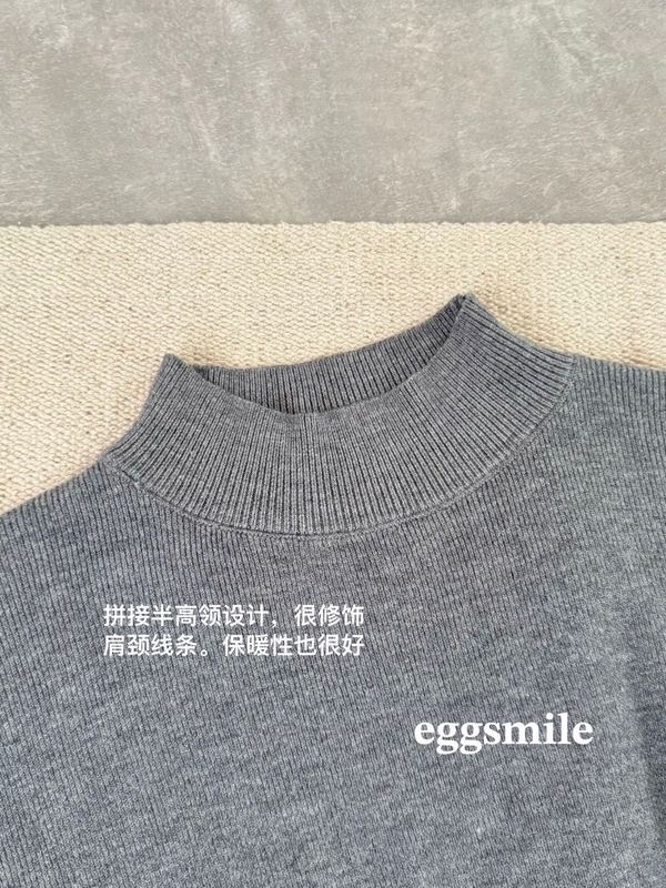 2025秋冬新款修身纯色针织打底衫女半高领百搭气质毛衣内搭套头|undefined