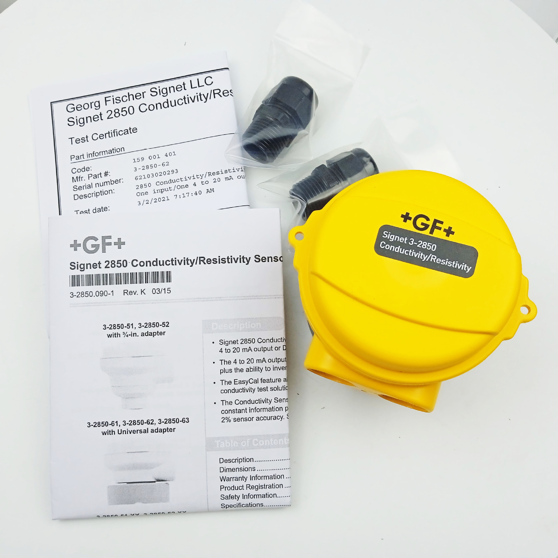 +GF+乔治费歇尔3-2850-61/62/-63电导率电子变送组件/一体式仪表