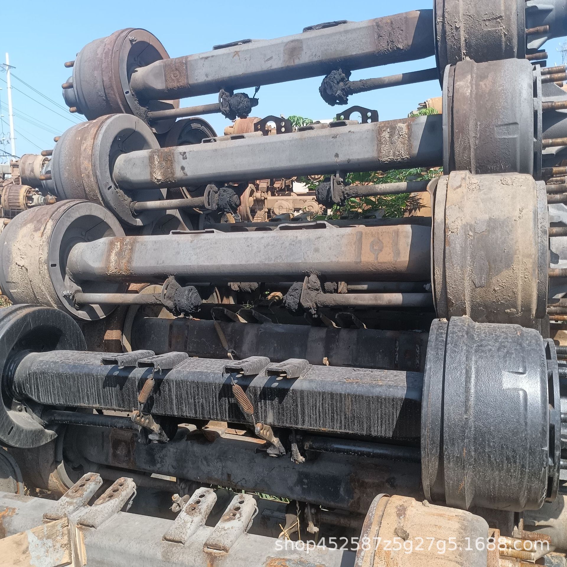 Used African Truck Engine Bpw Rear Axle 13 Tons 16 Tons Axle Tractor Dump Fuhua Trailer Axle