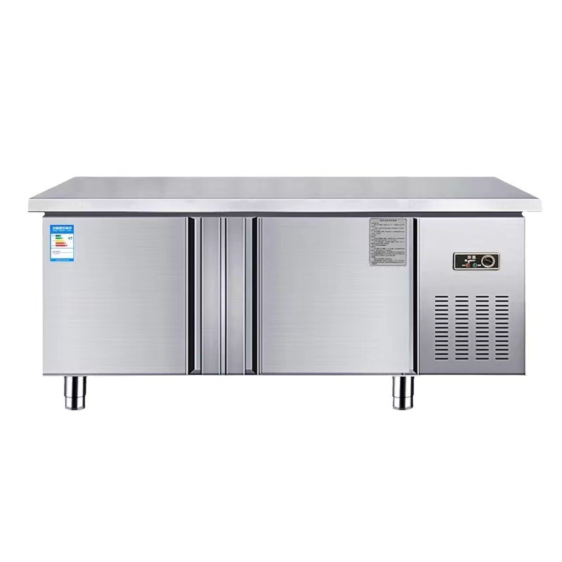 Refrigerador de mesa de operación congelador congelador comercial congelador plano congelador congelador de mesa de trabajo comercial congelador de acero inoxidable