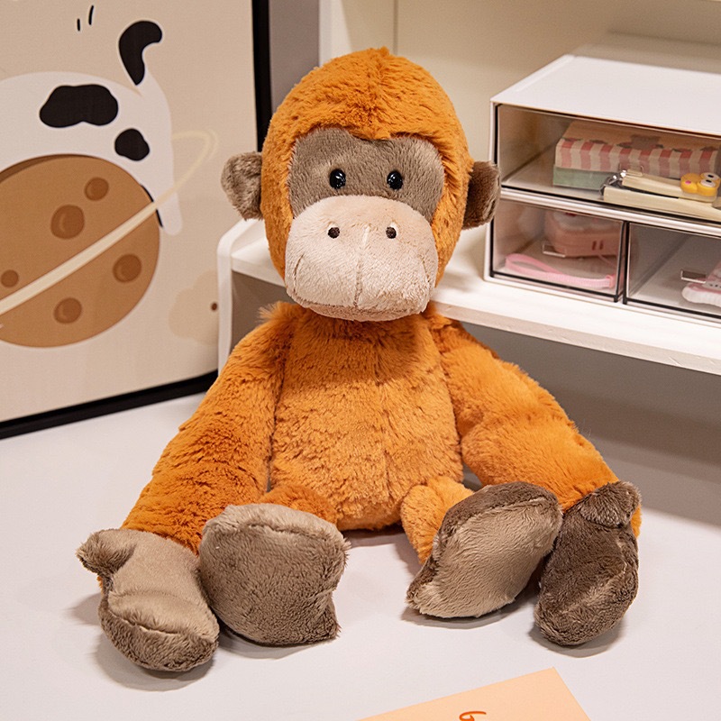 Juguetes de peluche de animales del bosque, león, elefante, mono, tigre, muñeco, juguete de parque, regalo, venta al por mayor transfronteriza