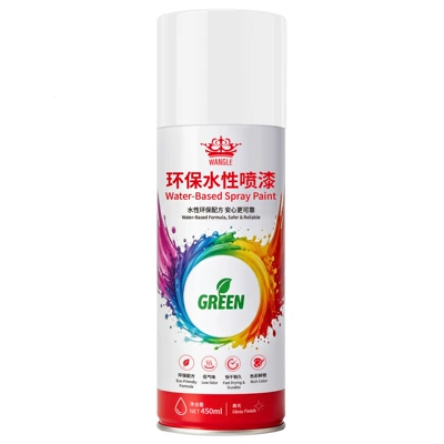 Water-based spray paint for walls, white Avtomobil boya qələmləri - huangka-eco-friendly-water-based-spray-paint-450ml-white
