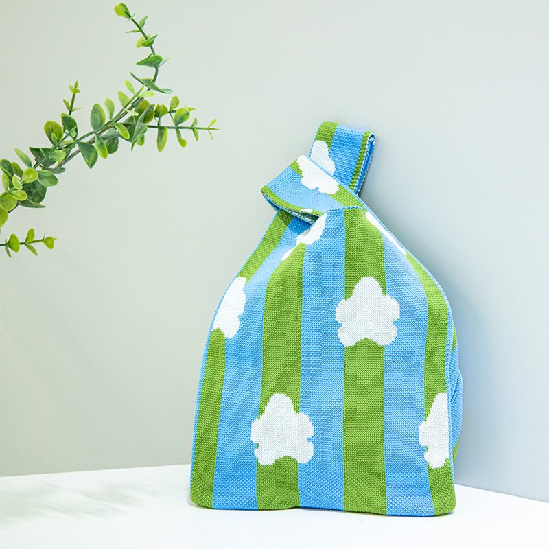 新款户外百搭针织托特包网红手办包包手机收纳包包ins女士手提包