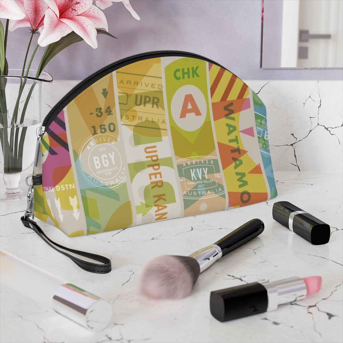 Borsa per il trucco semplice e fresca, borsa da donna nuova, leggera e versatile_voghion.com