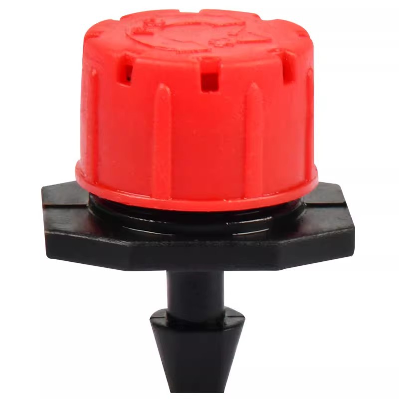 Caperucita Roja accesorios de riego por goteo de ocho agujeros de flujo ajustable de árboles frutales plántulas riego por aspersión riego agrícola por goteo