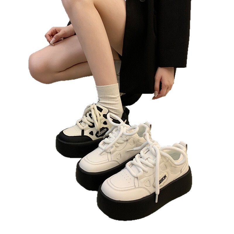 真皮小众厚底女童板鞋2025春秋季新款儿童百搭小白鞋休闲运动鞋|undefined