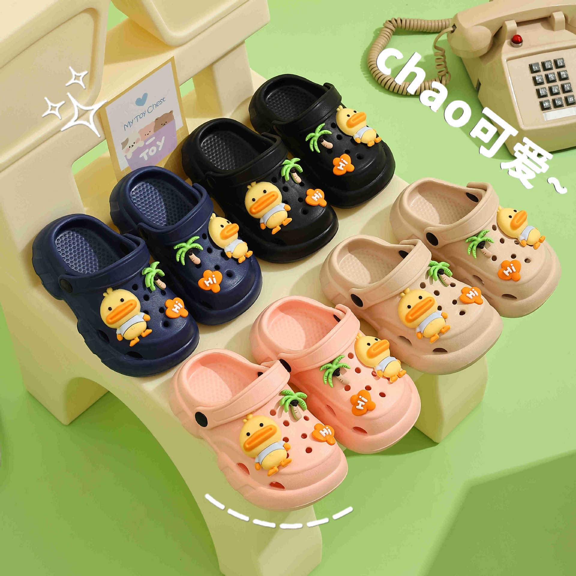 Zapatos de agujero EVA para niños zapatillas antideslizantes para niñas 2026 verano nuevo pedazo de mierda sandalias zapatos de playa