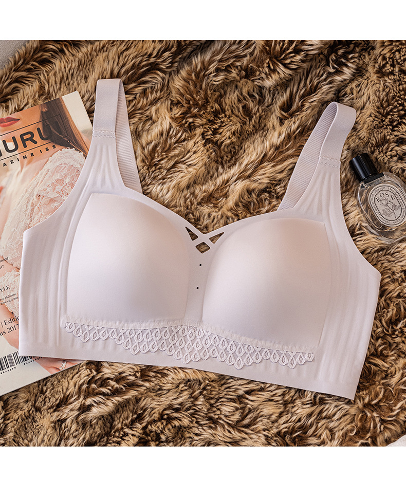 Venta directa de fábrica comercio electrónico transfronterizo Sudeste de Asia Vietnam Tailandia damas sin costuras sujetador de recogida lateral cómodo