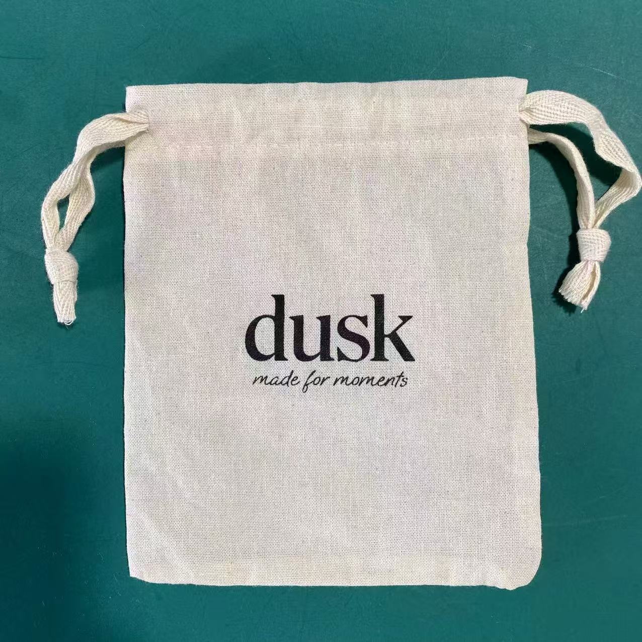 厂家直供多种规格棉布抽绳束口袋帽子 假发收纳袋大米 干果收纳袋