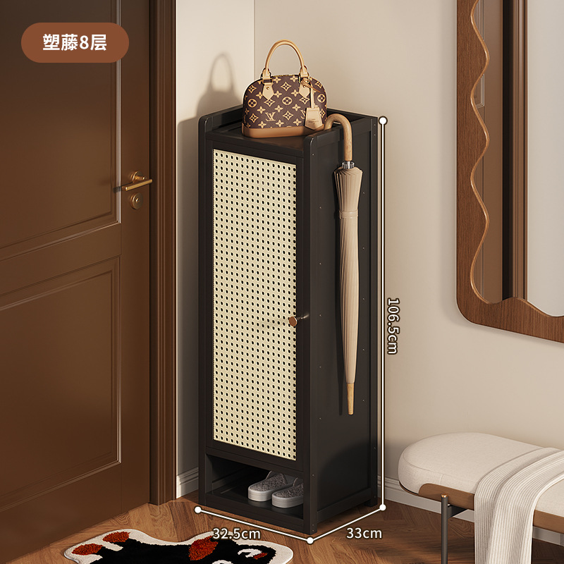 8겹 플라스틱 등나무-블랙 F259