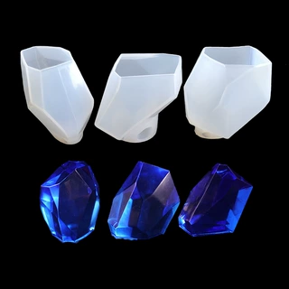水晶滴胶切面石头硅胶模具 diy手工饰品摆件模具 香薰石膏蜡烛模