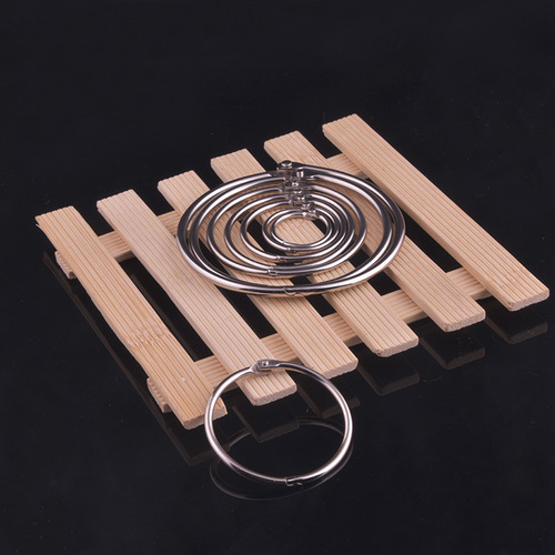 Manufacturers make cross-border metal open rings, iron book rings, photo album rings, desk calendar card rings, binding rings wholesale