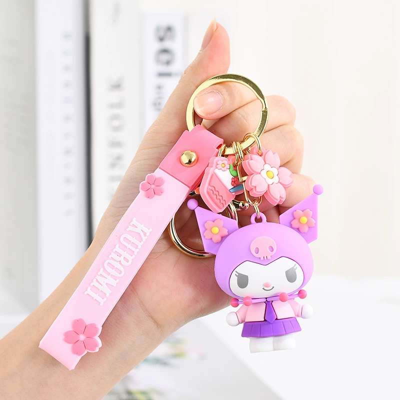 Sanrio, оригинальный мультяшный брелок, для автомобильных ключей, подвеска, аксессуар, высококачественный стиль