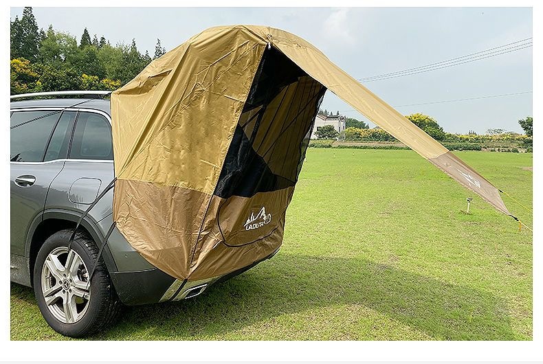 SUV roof tent, car rear tent, self-driving travel, barbecue, camping, car-mounted sunshade, waterproof, mosquito-proof, trunk travel, simple