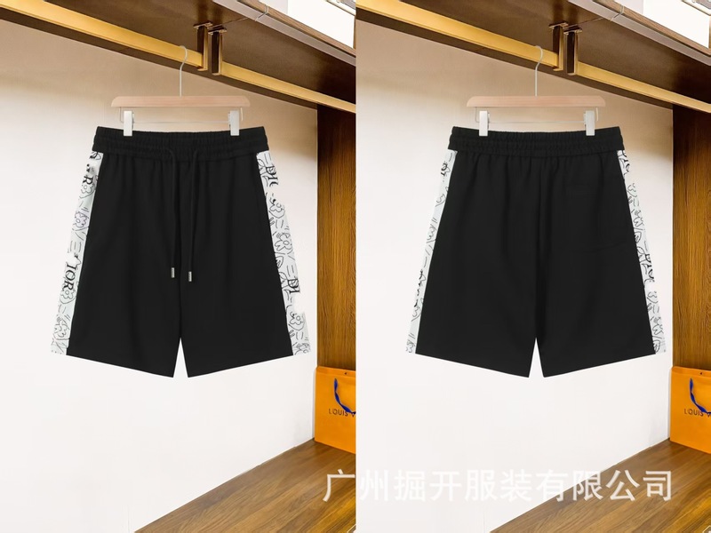 クロスボーダー2025夏の高級欧韓の贅沢なゆったりしたファッション綿の男女の同じタイプのカジュアルな風の5分のズボンのショートパンツ|undefined