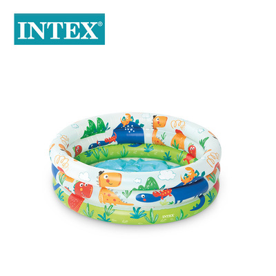 INTEX Надувная круглая ванна для домашнего использования для младенца, детский бассейн с шариками