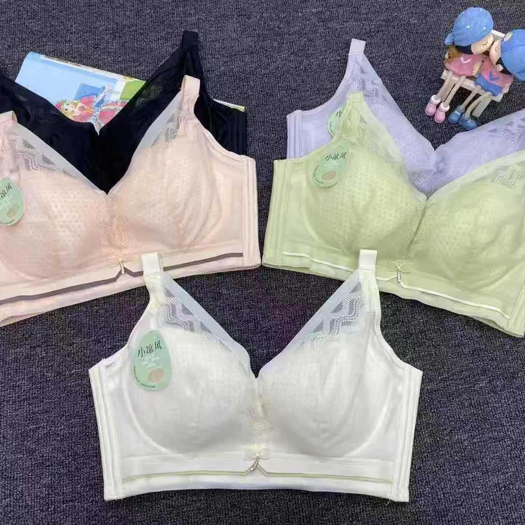 852# inventario de bajo precio de lateración de encaje cruzada sin anillo de acero ropa interior para chicas pechos pequeños mostrando un bra ajustado para mujeres grandes