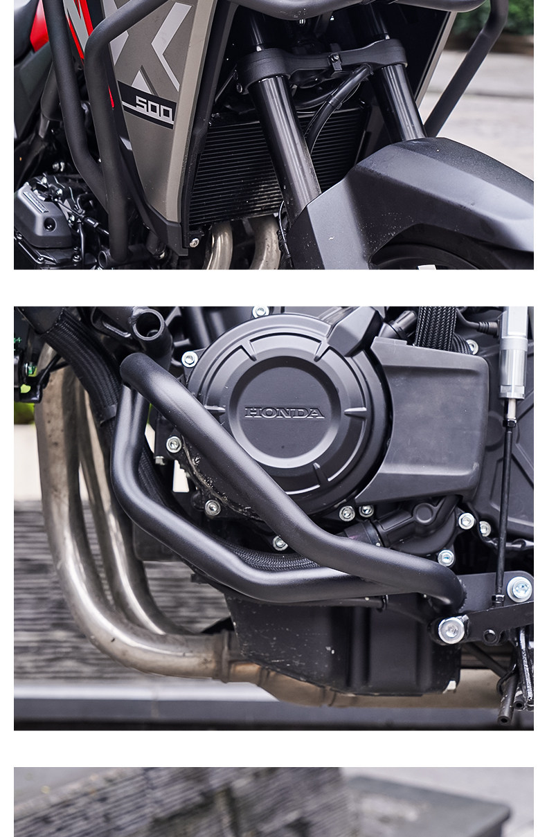 Suitable for Honda Nx500: Protective Bars, Crash Bars, Surround Bars, Rear Rack, Tail Box Rack, Main Stand Rack, Large Support Frame Modification