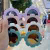 Children's fashionable cute multicoloured sunglasses solar-powered suitable for men and women, glasses, city style