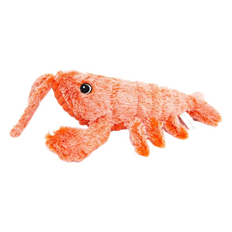 Juguete para mascotas simulación eléctrica saltar langosta cachorro molar Limpieza de dientes juguete de peluche Amazon venta al por mayor caliente