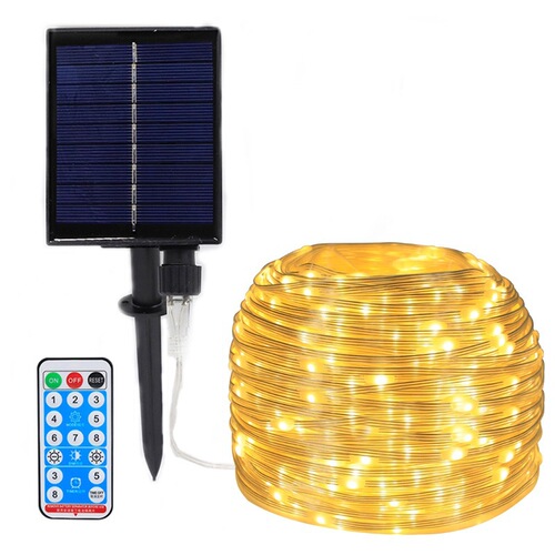 Cross-border LED solar leather cord lamp plug-in outdoor courtyard decoration holiday scenic spot hotel courtyard decoration lamp