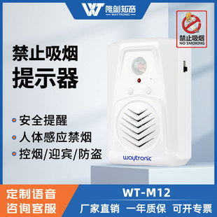 Weichuang M12 No Smoking Sensor Voice Prompter to Remind the Human Body Infrared Doorbell Timing