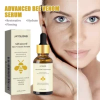 Эссенция с пчелиным ядом Jaysuing Bee Venom Essence разглаживает тонкие линии и носогубные складки, восстанавливает тусклость, увлажняет и подтягивает кожу, эссенция против морщин.